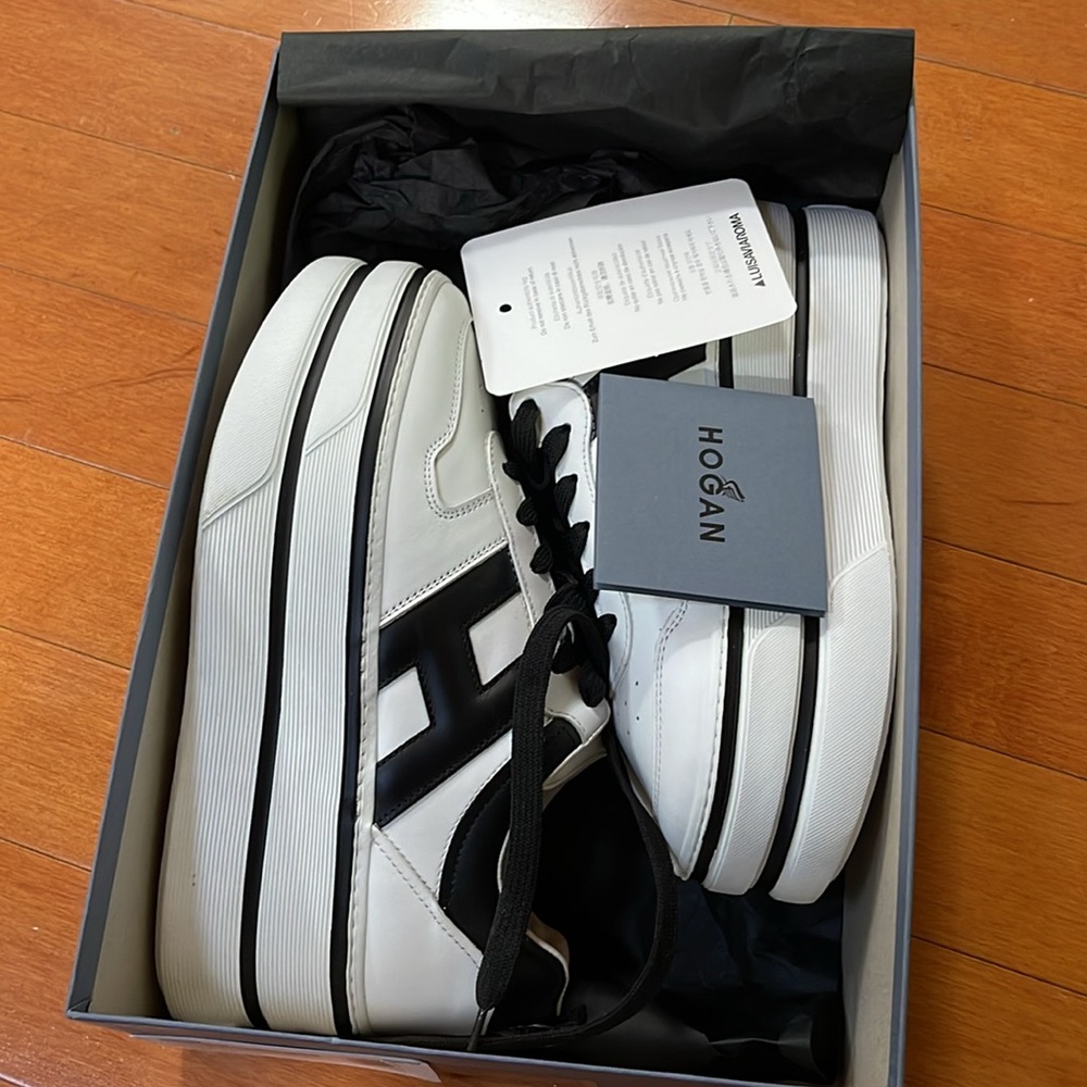 HOGAN Maxi 222 Leather Sneakers - Picture 6 of 7